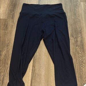 Women's Navy Leggings Capri Length